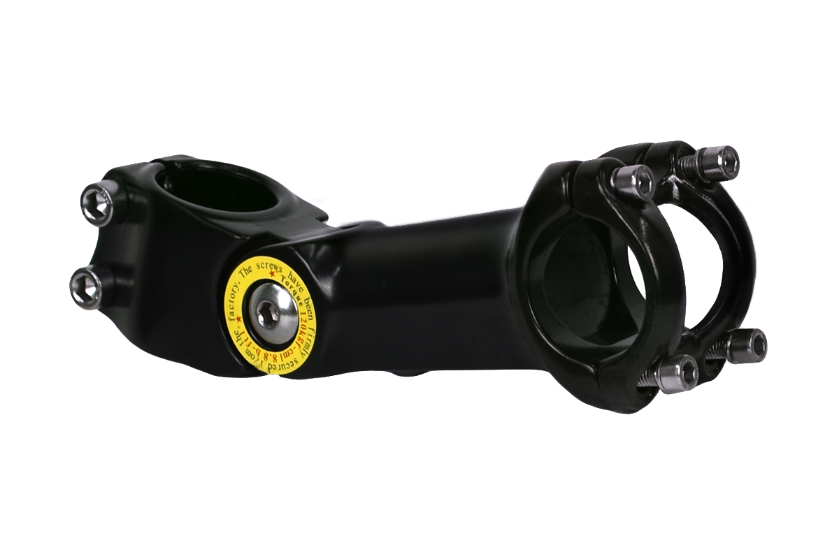 Вынос руля JB-8211F,1-1\8",A-Head,L-100mm,регул-15°-50°,подъем41мм,руль 31,8mm, алюминиевая, черный Вынос руля JB-8211F,1-1\8",A-Head,L-100mm,регул-15°-50°,подъем41мм,руль 31,8mm, алюминиевая, черный