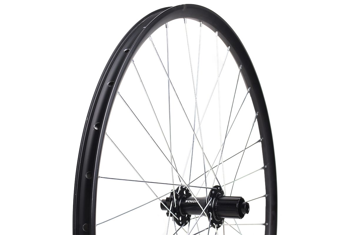 Колесо 29"MTB заднее, под кассету на 10 передач, двойной обод Citron DR-23 29", втулка Solon DH938TR BOOST 32H Disc, 148*12мм, 4 промподшипника, крепление IS6, ось 12мм, цвет черный Колесо 29"MTB заднее, под кассету на 10 передач, двойной обод Citron DR-23 29", втулка Solon DH938TR BOOST 32H Disc, 148*12мм, 4 промподшипника, крепление IS6, ось 12мм, цвет черный